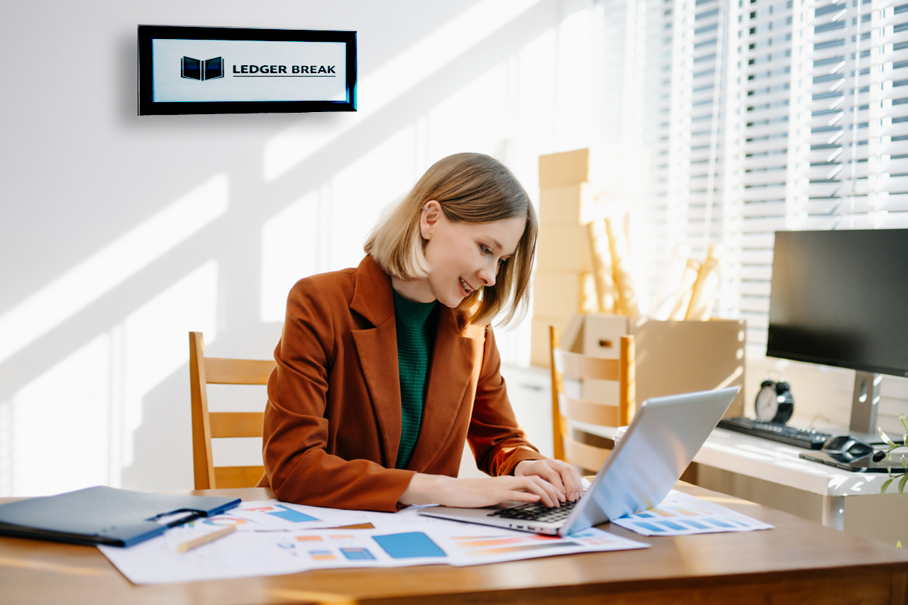 A close-up of a calculator and a bank statement with red circles around mismatched numbers.